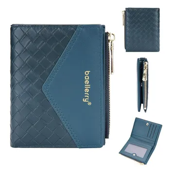 Короткие кошельки Baellerry из искусственной кожи, женский модный классический дизайн, кошелек на молнии, кошелек GZW