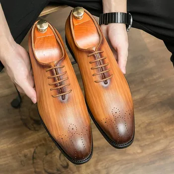 Кожаная обувь Формальный Дизайн личности Tenis Мужские De Hombre Мокасины Tenis Кабальеро Дизайнерские кроссовки Мода Платье 38 чёрный