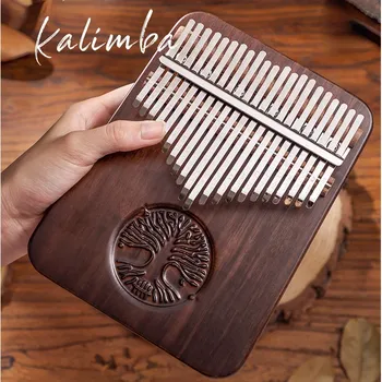 21 клавиша Kalimba из черного ореха, профессиональное пианино hlру для большого пальца, полностью из массива дерева, портативное пальцевое пианино, клавиатура, музыкальные инструменты