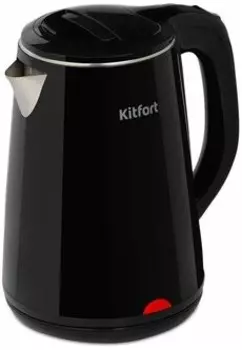 Чайник Kitfort KT-6160 черный глянец/нержавеющая сталь