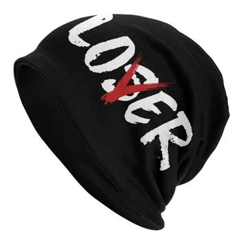 Поп-арт Lover Loser Skullies шапочки, модные зимние теплые шапки унисекс, женская вязаная шапка для взрослых, унисекс, шапки с капюшоном Beanies Hat