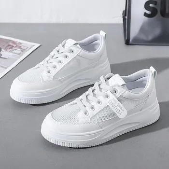 Женские маленькие белые туфли Hundred Fashion Shoes Flat Casual Shoes Sneakers 35