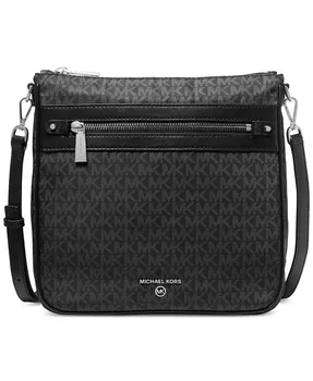 Сумка кросс-боди Logo Jet Set Charm Large North South из нейлона Michael Kors, черный