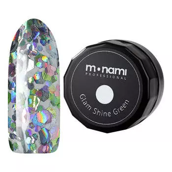 Monami Professional, Гель-лак Glam Shine Green, 5 г