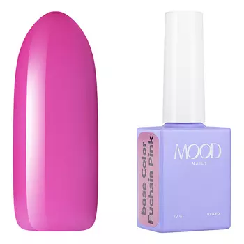MOODNAIL, База для гель-лака Сolor Fuchsia Pink, 10 мл