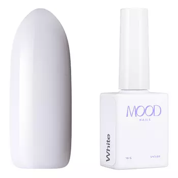 MOODNAIL, Гель-лак Gel-polish White, 10 г