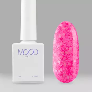 MOODNAIL, Гель-лак Holi Festival Pink, 10 г