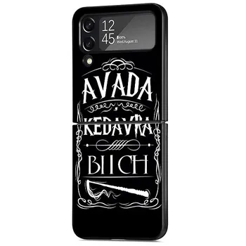 Черный чехол для Samsung Galaxy ZFlip ZFlip3 Z Flip 4 Z Flip 3 5G ZFlip4 Flip3, чехол Cool P-Potters Wand H-Harries Ring Coque Samsung Z Flip 5G