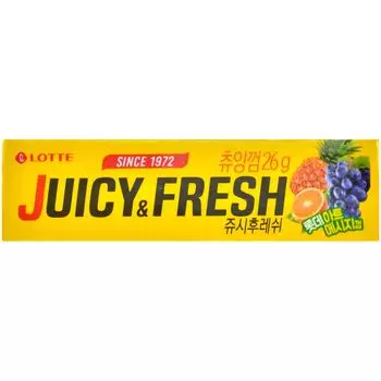 Жевательная резинка Lotte Juicy&Fresh
