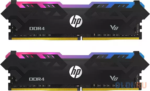 Комплект памяти DDR4 DIMM 32Гб (2х16Гб) 3600MHz CL18, V8 RGB Series, HP
