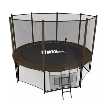 Батут Unix Line 8 ft Black Brown (outside)