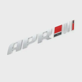 3D логотип APR, автомобильные наклейки, авто значок, эмблема, наклейка для APR Stage, логотип A4L Q5 S5 Golf R6 7 Scirocco R20 GTI, стиль чёрный