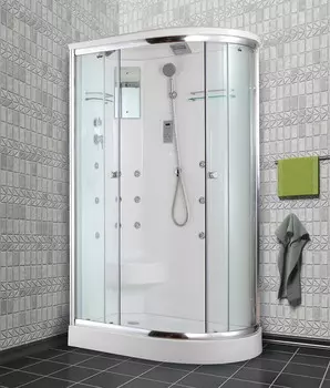 Душевая кабина Timo Lux T-7702 L с гидромассажем, 120x85x220 см
