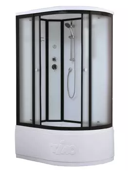 Душевая кабина Timo Standart T-6620BFL 120х85 L профиль черный, стекло матовое