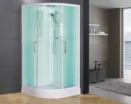 Душевая кабина Esbano Elegancia ESKL100CR 100x100x210 см, с крышей и LED освещением