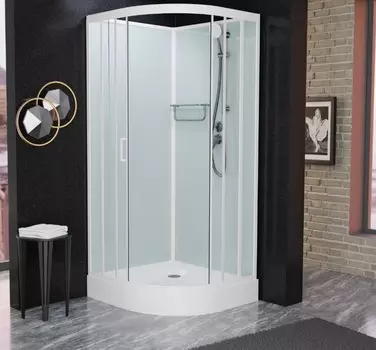 Душевая кабина Frank F409 White без крыши
