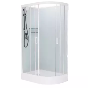 Душевая кабина Frank F418L М White матовое стекло