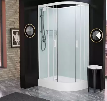 Душевая кабина Frank F418L White без крыши