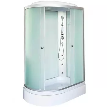 Душевая кабина DTO LM720RGM+EL 120х80х215 см, стекло матовое, профиль матовый хром