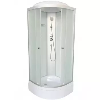 Душевая кабина DTO LM790 90х90х215 см, стекло матовое, профиль матовый хром