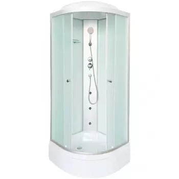 Душевая кабина DTO LM790GM 90х90х215 см, стекло матовое, профиль матовый хром