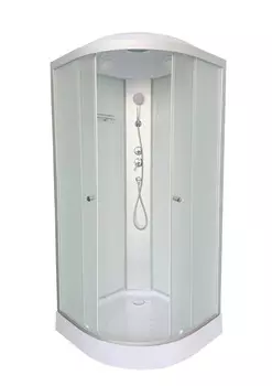Душевая кабина DTO LM901 100х100х215 см, стекло матовое, профиль матовый хром