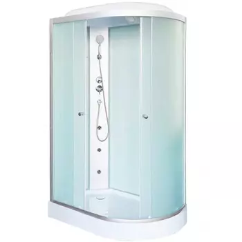Душевая кабина DTO LM902LGM 120х80х215 см, стекло матовое, профиль матовый хром