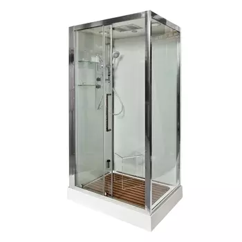 Душевая кабина DTO Z120KERAVASTEAM 120х80х220 см, стекло прозрачное, профиль глянцевый хром