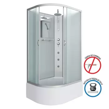 Душевая кабина Niagara Classic NG-2310-14RBKTG 120x80x240 с гидромассажем