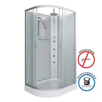 Душевая кабина Niagara Classic NG-3312-14RBKTG 120x80x240 с гидромассажем
