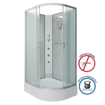 Душевая кабина Niagara Classic NG-33394-14LBKG 130x90x200 с гидромассажем