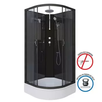 Душевая кабина Niagara Classic NG-6501-14BKT 90x90x240