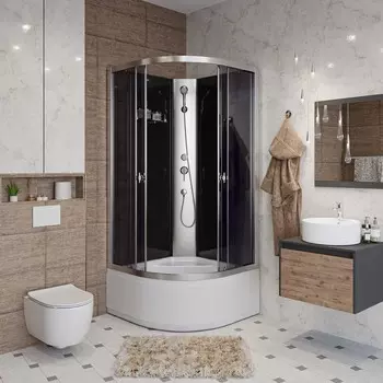Душевая кабина Niagara Eco E90/40/ТN/BK 90x90x200