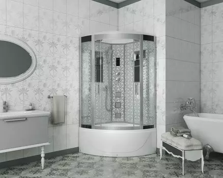 Душевая кабина Niagara Lux 7790W 90x90 хром, металлик