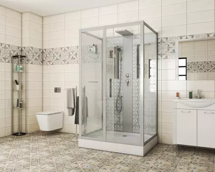 Душевая кабина Niagara Lux NG-7711WBK серебро