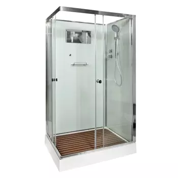 Душевая кабина DTO K402 120х90х208 см, стекло прозрачное, профиль глянцевый хром