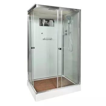 Душевая кабина DTO K402S 120х90х220 см, стекло прозрачное, профиль глянцевый хром
