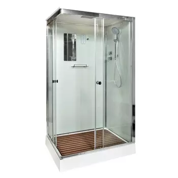 Душевая кабина DTO K402SEL 120х90х220 см, стекло прозрачное, профиль глянцевый хром
