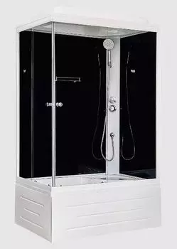 Душевая кабина Royal Bath RB 8100BP5-BT 100х80 (черное/прозрачное) правая