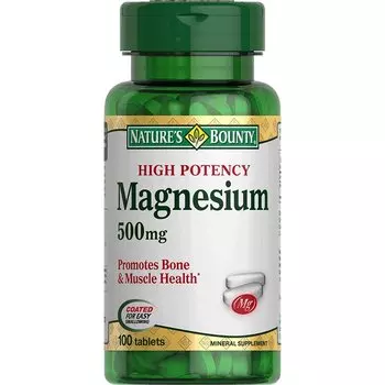 Nature's Bounty Магний 500 мг таблетки 100 шт