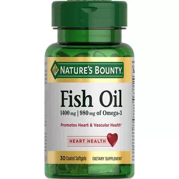 Nature's Bounty Рыбий Жир 980 мг Омега-3 капсулы 30 шт