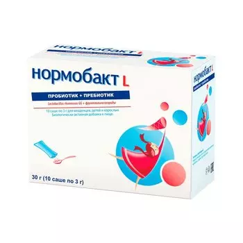 Нормобакт L порошок для приготовления раствора 3 г 10 шт