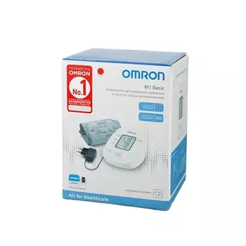 Omron Тонометр автоматический M1 Basic с адаптером и манжетой 22-32 см