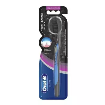 Oral-B 3Д Уайт Уайтнин Блэк Щетка зубная 1 шт средняя