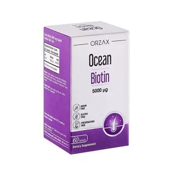 Orzax Ocean Биотин 5000 мг капсулы 60 шт