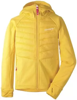 Куртка подростковая Didriksons TOVIK GS HYBRID HOODIE, желтый, 502375