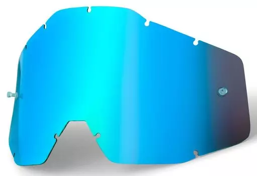 Линза 100% Racecraft/Accuri/Strata Anti-Fog Blue Mirror, 51002-002-02