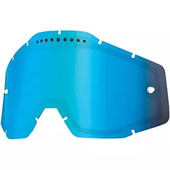Линза 100% Racecraft/Accuri/Strata Vented Dual Pane Lens Anti-Fog Blue Mirror, 51006-022-02