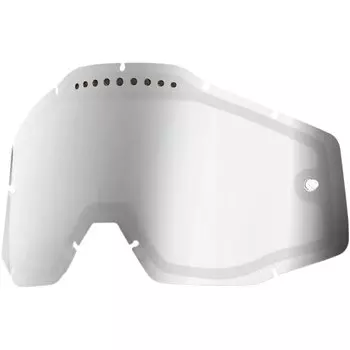 Линза 100% Racecraft/Accuri/Strata Vented Dual Pane Lens Anti-Fog Silver Mirror, 51006-008-02