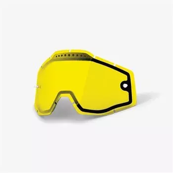 Линза для веломаски 100% RC2/AC2/ST2 Replacement Lens Vented Dual Pane, Yellow, 51008-608-01
